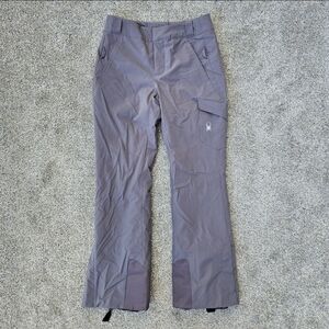 Spyder Winner Pants Womens Gray Ski Snowboard Insulated Performance Size 6 / S-M